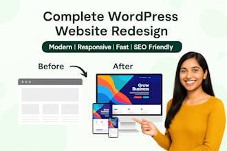 redesign wordpress website to be modern and responsive