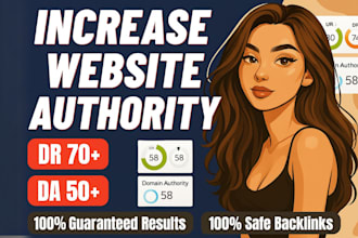 increase domain rating ahrefs DR 70 domain authority da tf SEO backlinks fast