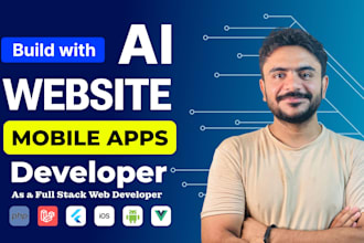 build ai websit, app, business website development as a full stack web developer