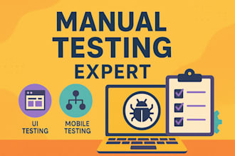 test your website, app, or API manually and report bugs