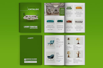 design a luxury, fashionable and modern product catalog