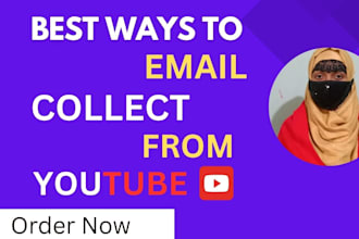 youtube influencer research and email list building