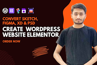 convert xd, psd, wix, squarespace, figma to wordpress