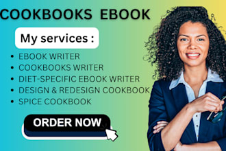 ghostwrite cookbook recipe diet specific ebook design redesign cookbook on canva