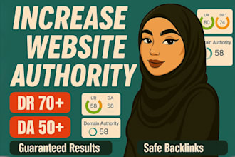 increase domain authority moz da ahrefs domain rating dr with SEO backlinks