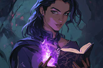 draw dnd character art and dnd character art