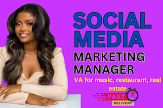 do social media management, VA for real estate, music, restaurant
