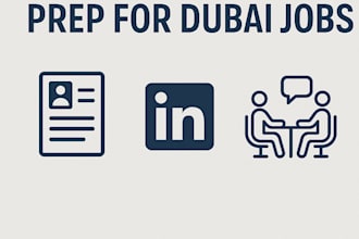 help with leadership CV, job search, interview prep for dubai and middle east