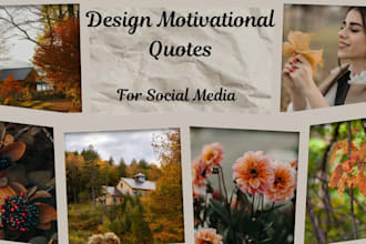 design inspirational and motivational quotes for social media