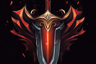 design a custom fantasy, rpg, sci fi animated game logo