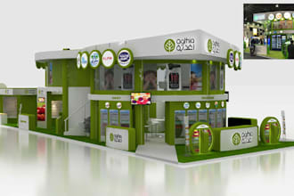 design 3d exhibition stands,kiosks,mall activation and event concepts