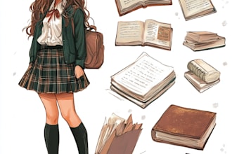 make anime illustration, original character or fanart