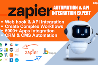 setup zapier automation integrate ai agent develop zoho API n8n workflow expert