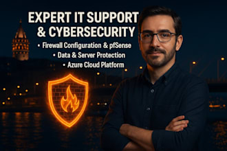 provide IT support, cybersecurity setup, file conversion, web assistance
