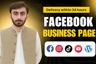 do facebook business page create and setup, social media accounts setup