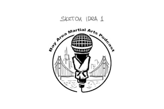 design amazing martial arts podcast logo