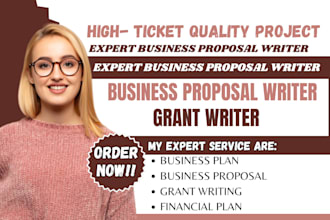 write well research business plan, proposal, financial analysis, grant writing