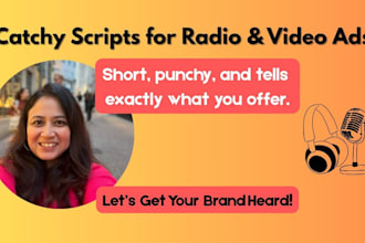write catchy ad copy for radio and videos