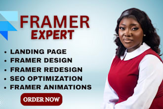 design framer website develop framer website framer landing page framer shopify