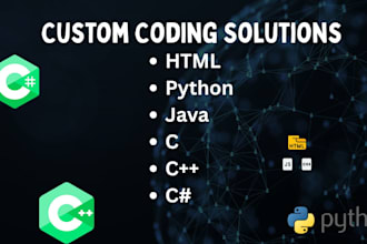 do HTML static web pages python java c cpp c sharp coding projects