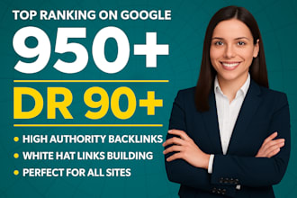 create 1000 high authority dr 90 plus dofollow guest post seo backlinks