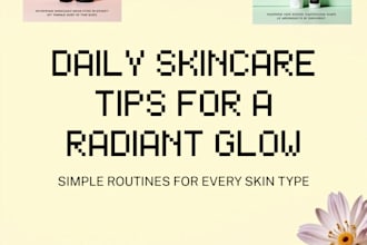 create instagram content with captions for your skincare brand