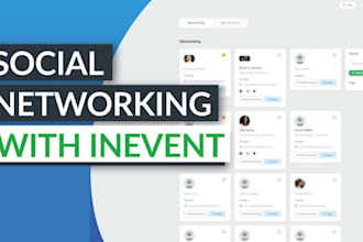develop a social media or community app event sharing and group channel feature
