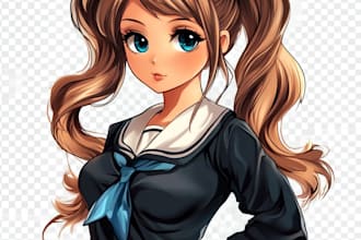 make anime, games, or original characters art and nsfw