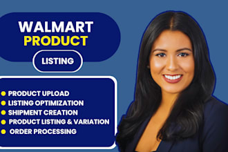 build walmart store, optimize listings, handle suspensions, appeal, wfs