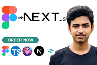 convert figma to next js or react js with tailwind and typescript