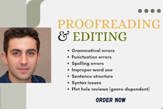 check your grammar and spelling and proofread and edit your writing