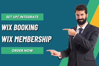 integrate wix booking, wix event, and wix membership