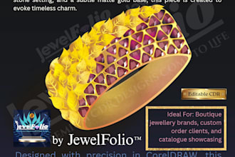 create stunning jewelry illustrations and bangle designs from your sketch
