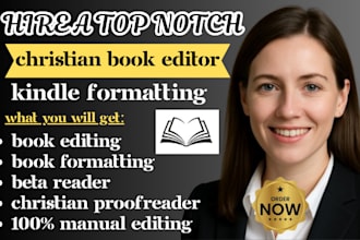 proofread and edit your christian and spiritual manuscript