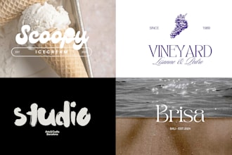 create your brand logo and complete brand guidelines