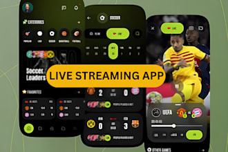 develop live sports streaming app vod app streaming website ott app video