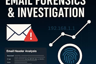 do email forensics, investigation, and header analysis