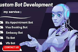 build appointment booking bot, visa booking bot, vfs appointment bot, bls bot