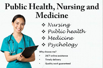 write nursing, healthcare and psychology articles