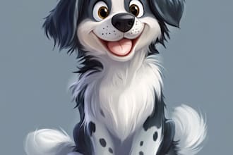 design a professional disney family portrait