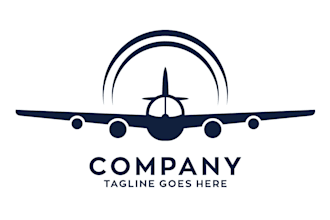 design a airplane logo design without any copyright concept