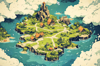 create custom fantasy map for rpgs, books and games