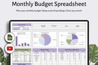 create custom template budget spreadsheet full automation excel google planner