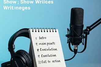 write professional SEO podcast show notes and summaries