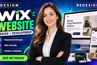 do wix website development, wix website design or redesign, wix landing page