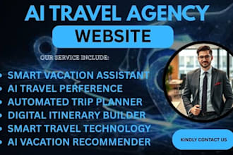 do ai powered travel trip booking planning web itinerary trip vacation assistant