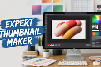 create vloging and gaming thumbnails for youtube videos pro