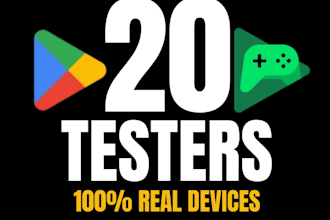 provide 12 expert testers  20 expert testers, google play review, closed testing