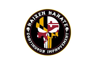 design magnificent karate school academy logo