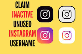 perfectly claim inactive username for twitter, instagram tested and trust